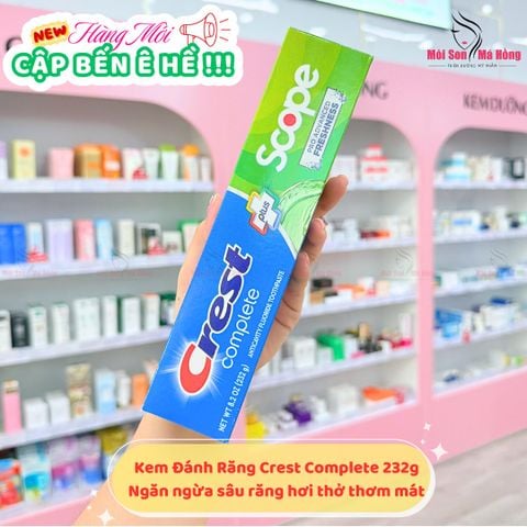 Kem Đánh Răng Crest 3D White Complete Scope Mỹ 232g