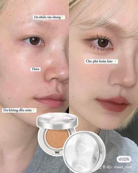 Phấn Nước Klavuu Urban Pearlsation High Coverage Tension  12g