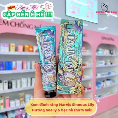 Kem Đánh Răng Marvis Sinuous Lily 75ml Garden Collection Toothpaste