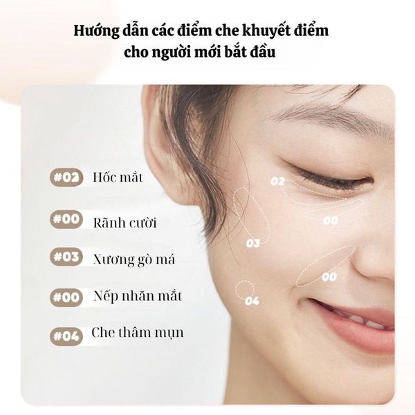 Kem Che Khuyết Điểm Judydoll Dạng Lỏng  3.2g Traceless Cloud-Touch Concealer
