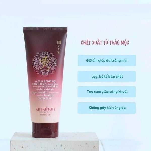Gel Tẩy Tế Bào Chết Arrahan Chiết Xuất Thảo Mộc 180ml Hanbang Arrahan Soo Peeling Gel