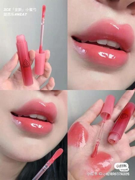 Son Bóng 3CE Drop Glow Gel - Neat - Màu ổi đỏ ngọt
