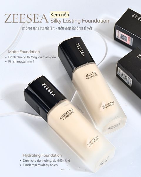 Kem Nền Dưỡng Ẩm  Zeesea Silky Lasting Foundation 30g