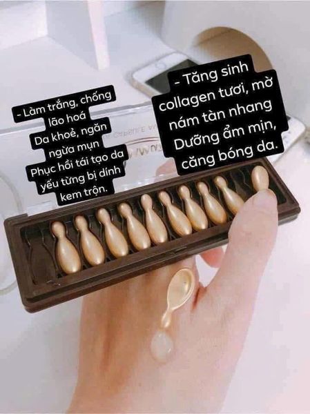 Vỉ Collagen Tươi Đẹp da Ammud Multi Vita Ampoule Hàn Quốc 12 viên