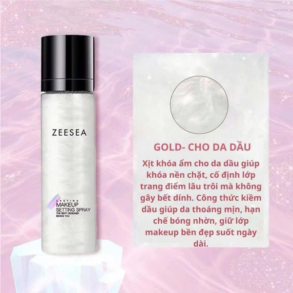 Xịt Khoá Nền Trang Điểm Lâu Trôi Zeesea Lasting Makeup Setting Spray 100ml
