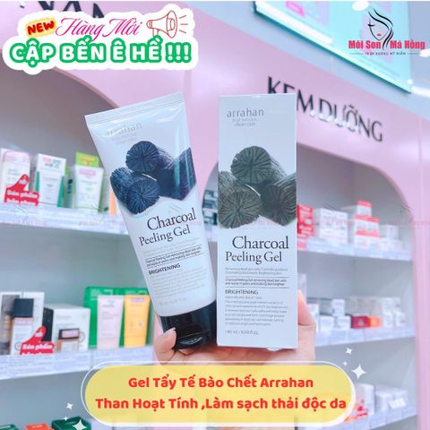Tẩy Tế Bào Chết Dạng Gel Than Tre Charcoal Peeling Gel Arrahan 180Ml