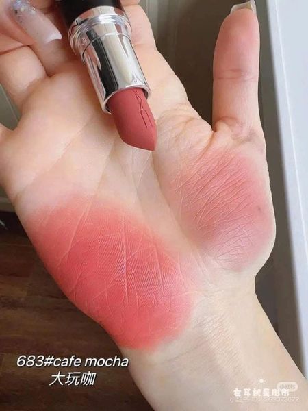 Son MAC Ximal Silky Matte 683 Cafe Mocha - Màu Cam Đào Nude