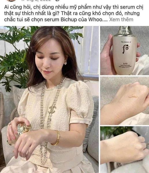 Tinh chất tự sinh chống lão hóa thế hệ thứ 4 THE WHOO Bichup Ultimate Recovery Youth Serum 50ml