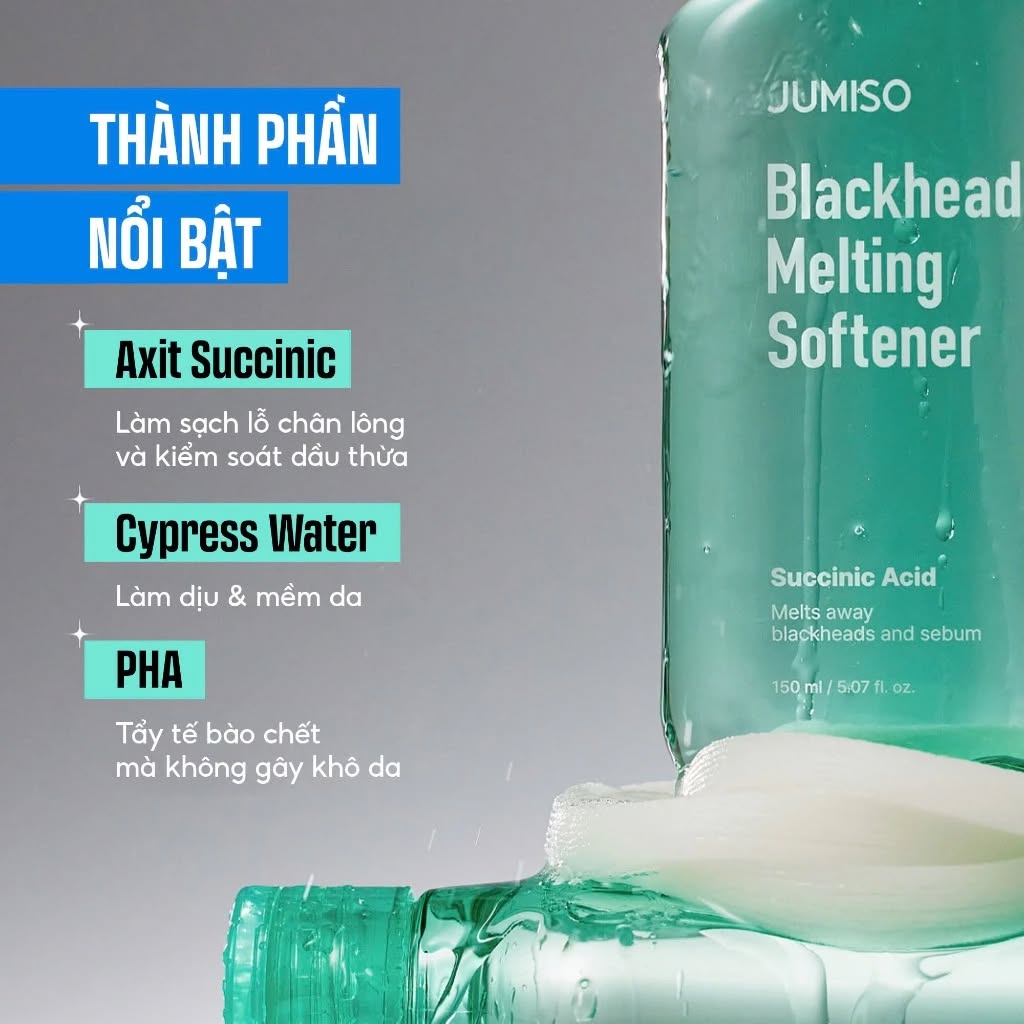 Dung Dịch Jumiso Làm Mềm Mụn Đầu Đen 150ml Blackhead Melting Softener