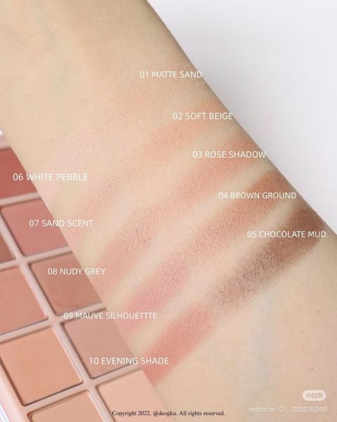 Phấn Mắt 10 Ô Rom&nd Better Than Palette 7.5g #05 Shade & Shadow Garden