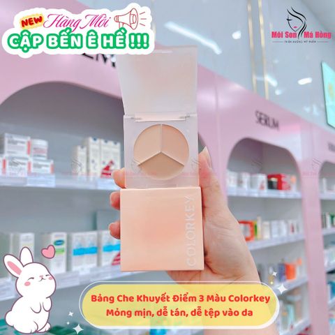 Bảng Che Khuyết Điểm Colorkey 3 Màu 3.9g Targeting Three-colour Concealer Palette