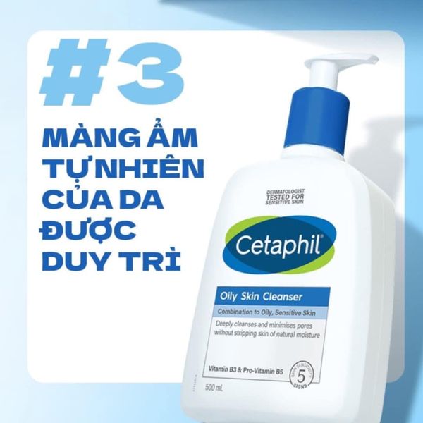 Sữa Rửa Mặt Sạch Sâu Dịu Lành Cho Da Dầu Nhạy Cảm Cetaphil Oily Skin Cleanser 473ml
