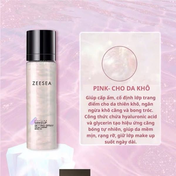 Xịt Khoá Nền Trang Điểm Lâu Trôi Zeesea Lasting Makeup Setting Spray 100ml