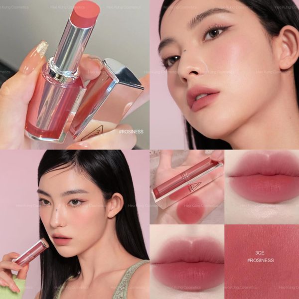 Son Thỏi 3CE Mịn Lì Rosiness - Màu Hồng Phấn 4g Blur Matte Lipstick