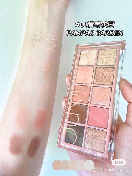 Bảng phấn mắt 10 ô ROM&ND Better Than Palette #01 Pampas Garden