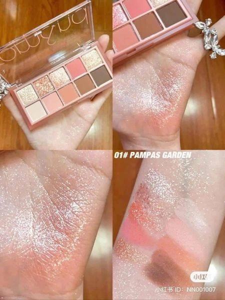 Bảng phấn mắt 10 ô ROM&ND Better Than Palette #01 Pampas Garden