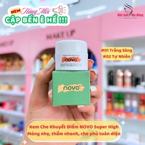 NOVO Kem Nền Che Khuyết Điểm Mềm Mịn Che Phủ Toàn Diện Làm Sáng Da