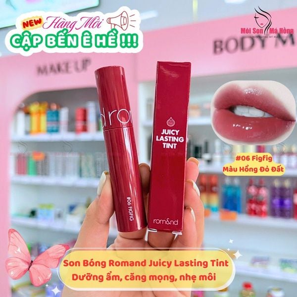 [Màu 1-39] Son Tint Lì, Căng Bóng Romand The Juicy Lasting Tint 5.5g