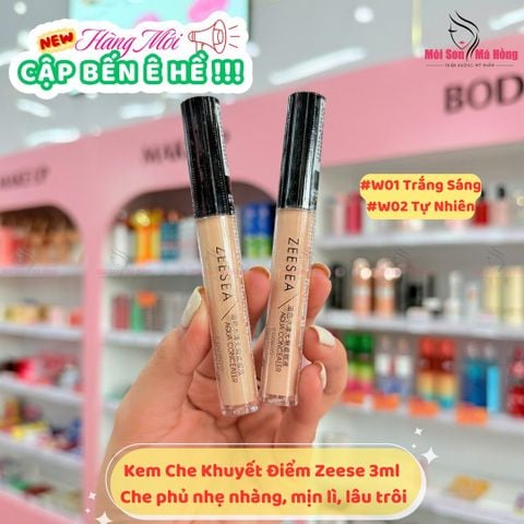 Kem Che Khuyết Điểm Che Phủ Toàn Diện, Mịn Lì, Lâu Trôi Zeesea Aqua Concealer 3ml