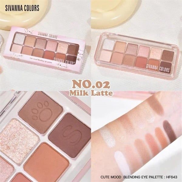 Bảng mắt Sivanna Color cute mood blending eye palette hf643 #No.02