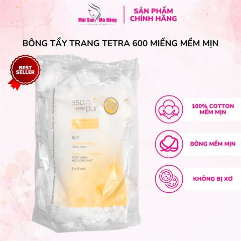 Bông tẩy trang Tetra 600 miếng