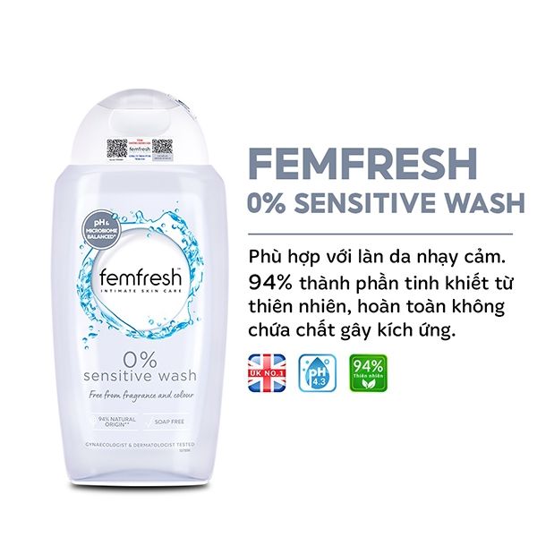 (CÔNG TY) Dung Dịch Vệ Sinh Phụ Nữ Femfresh Cao Cấp 250ml