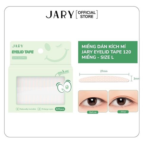 Miếng dán kích mí tàng hình jary eyelid tape 120 miếng SIZE L