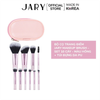 Bộ Cọ Jary Túi Da PU Set 10 Cây Màu Hồng