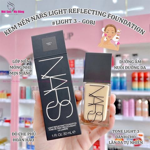 Kem nền NARS Light Reflecting Foundation - LIGHT 3 GOBI 30ML