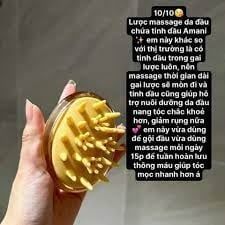 Lược Gội Đầu Dưỡng Sinh Mọc Tóc Sạch Gàu Botanical Amani Oil Damage Care Shampoo Brush