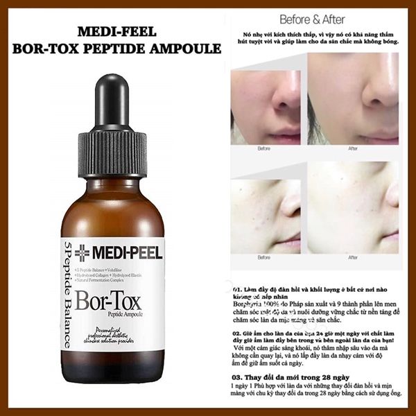 Tinh Chất Cải Thiện Nếp Nhăn Giúp Da Căng Mượt Medi Peel 5-Peptide Balance Bor-Tox Peptide Ampoule