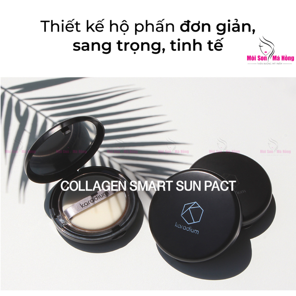 Phấn Phủ Nén Kiềm Dầu, Dưỡng Da Karadium Collagen Smart Sun Pact SPF50+/PA+++ 11g - Tone 21