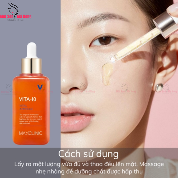 Tinh Chất Dưỡng Sáng Mờ Thâm Maxclinic VITA 10 Vital Ampoule 100ml