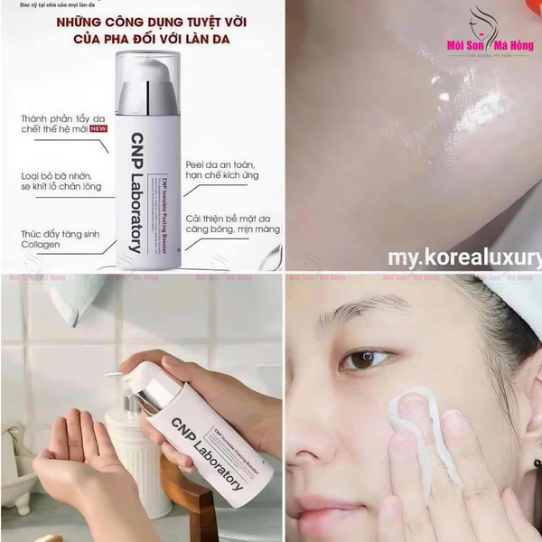 Gel Tẩy Tế Bào Chết Thế Hệ Mới CNP Laboaratory Invisible Peeling Booster Chứa PHA Giúp Cải Thiện Da Hàn Quốc 100ml