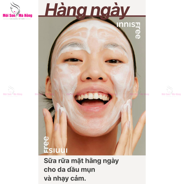 Sữa Rửa Mặt Làm Sạch Sâu, Thu Nhỏ Lỗ Chân Lông Innisfree Volcanic BHA Pore Cleansing Foam 150g