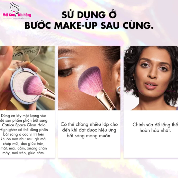 Phấn bắt sáng Catrice Space Glam Holo Highlighter 4.6g chất phấn mịn lì lâu trôi