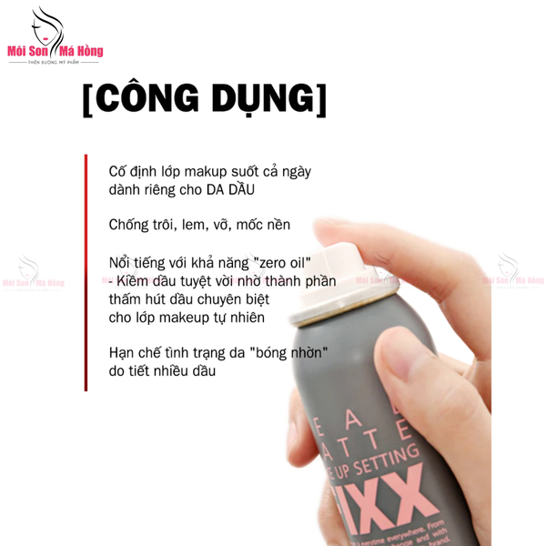 Xịt Khóa Makeup Toàn Diện Fixx So Natural