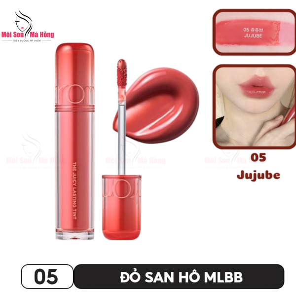 NEW Son Tint Lì, Căng Bóng Romand The Juicy Lasting Tint 3.5g