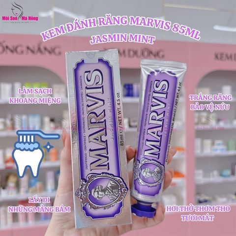 Kem đánh răng Marvis Jasmin Mint (Màu tím) 85ml