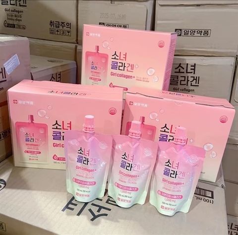 Nước Uống Collagen Dạng Túi Girl Collagen+ Hàn Quốc Giúp Đẹp Da (100ml x 10 Túi)