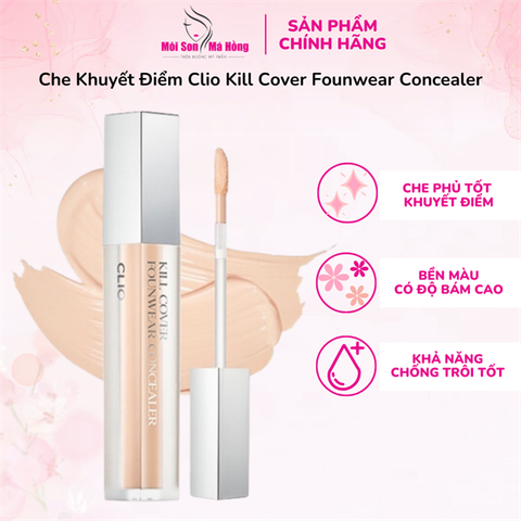 Che Khuyết Điểm CLIO Kill Cover Founwear Concealer 6g.