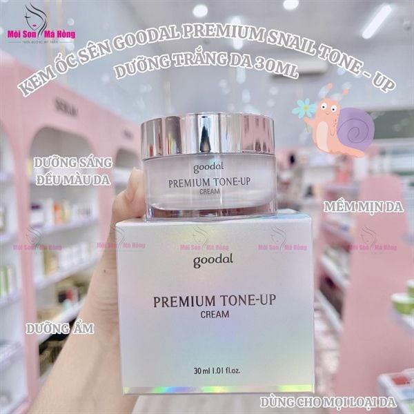 Kem Dưỡng Goodal Premium Snail Tone Up Cream Ốc Sên Dưỡng Trắng 30ml