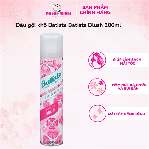 (CÔNG TY)  Dầu Gội Khô Batiste Blush 200ml