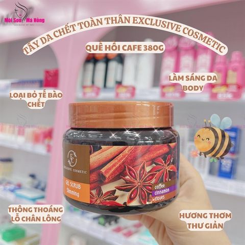 Tẩy Tế Bào Chết Body Exclusive Cosmetic Gel Scrub Slimming Coffee Cinnamon Cloves Quế Hồi 380g