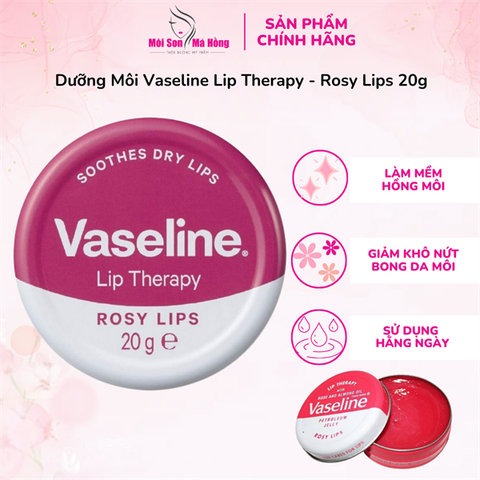 Dưỡng Môi Vaseline Lip Therapy - Rosy Lips 20g (Anh)