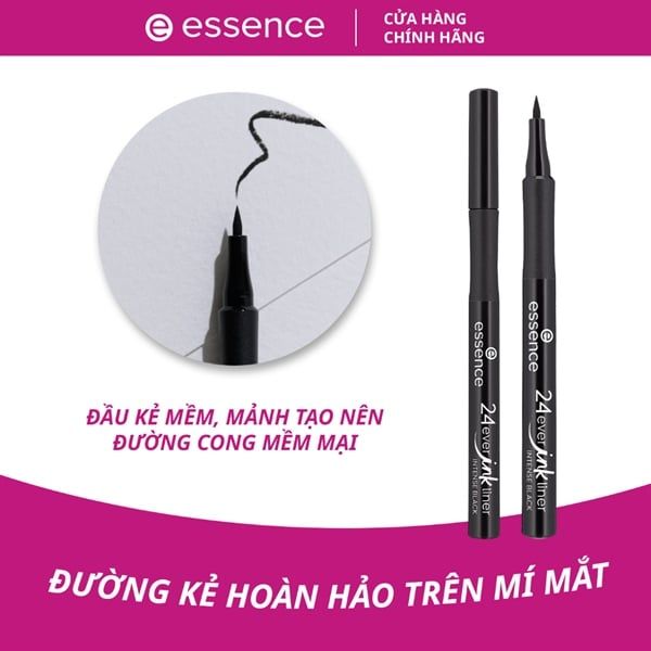 Bút dạ kẻ mắt essence 24ever ink liner 01 intense black