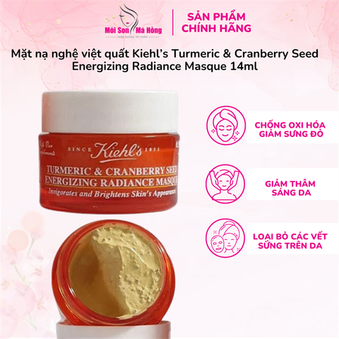 Mặt Nạ Nghệ Việt Quất Turmeric & Cranberry Seed Energizing Radiance Masque 14ml