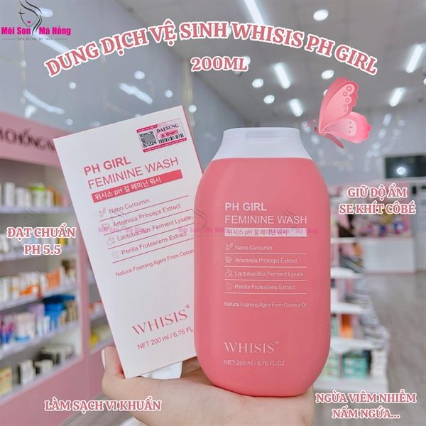 WHISIS Dung Dịch Vệ Sinh pH Girl Feminine Wash 200ML