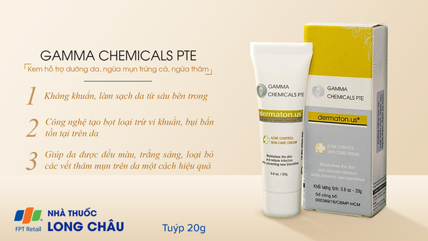 Kem Trị Mụn Gamma Chemicals VN 20gr