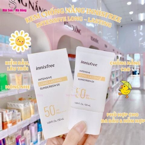 Kem Chống Nắng Innisfree Intensive Long Lasting Sunscreen EX 50ml (New)
